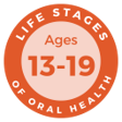 13-19 Life Stages of Oral Health graphic